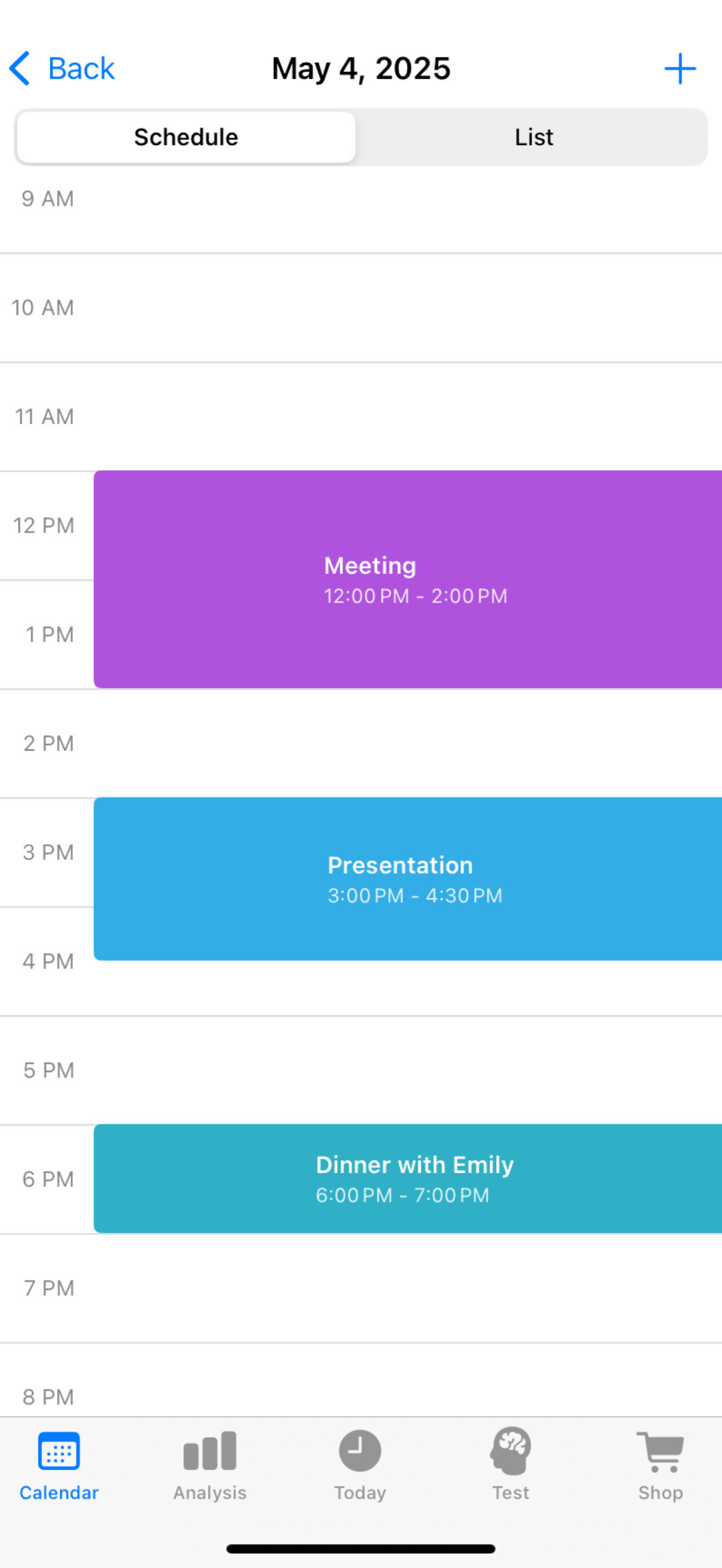 Delta Calendar Scheduling